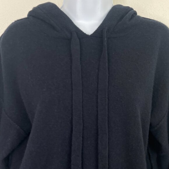 Zadig & Voltaire Nox Star Patch 100% Cashmere Hooded Sweater Black XS luxury - Picture 4 of 16